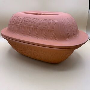 SCHEURICH Keramik Schlemmertopf 832 Terracotta Clay Roaster Casserole W GERMANY.